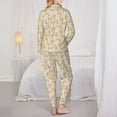 thumbnail image 6 of Goofa Corgi Dog Printed Women’s 2 Piece Pajama Set Super,Pajamas Women's Long Sleeve Sleepwear Soft Button Down Loungewear Pjs Lounge Set Nightwear-Small, 6 of 9