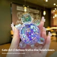 thumbnail image 2 of Abbraccia Decoración de gato de la fortuna acrílico 2024, botella de arena luminosa, adorno de escritorio, diseño aleatorio, 2 of 6