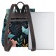 thumbnail image 3 of Balery Black Panther Floral Illustration Mochila de Cuero para Mujeres, Gran Capacidad, Bolsa de Viaje Multifuncional, Mochila de Cuero y Bolsa de Hombro para Mujeres, 3 of 4