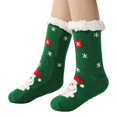 thumbnail image 3 of Sales 2026 Men Socks Under $5 GIJNRIUIUA Green Crew Socks Winter Christmas Fuzzy Slipper Socks with Grips Cozy Holiday Indoor Socks for Women(One Size) Slipper Socks, 3 of 9