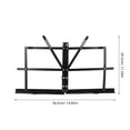 thumbnail image 2 of Raindrops Foldable Music Sheet Stand Sturdy Iron Holder for Kitchen Use Black Color 14.96x10.24 Inches, 2 of 8
