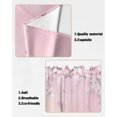 thumbnail image 5 of Swag Curtains, Spring Romantic Pink Peach Flowers Rod Pocket Kitchen Curtains Valances Tier Curtains Swag Valance Curtains for Bedroom Living Room 36" x 45", 2 Panels, 5 of 6