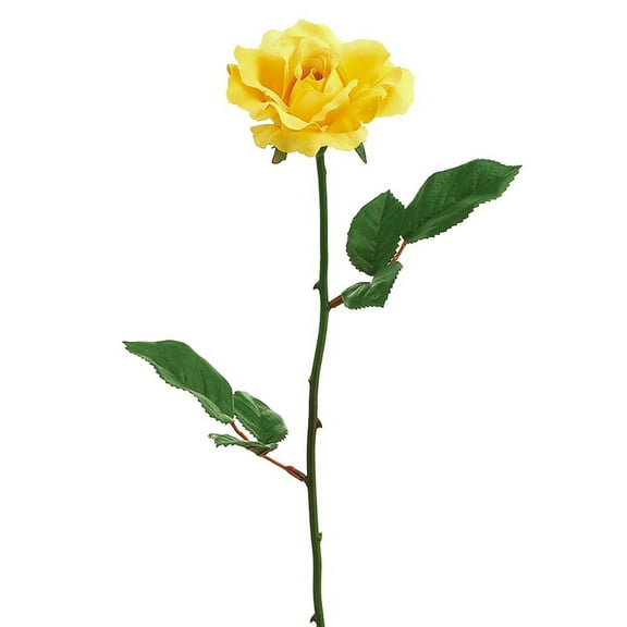 Allstate Long Stem Blooming Rose Artificial Floral Spray - 23" - Yellow