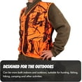 thumbnail image 4 of GUGULUZA Blaze Orange Hunting Vest with Pockets, Deer Camo Vest for Hunting Big Game Camping, Lightweight (M), 4 of 8