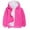 1#Hot Pink, variant on Kiijoy Toddler Girls Full Zip Hoodie Soft Sherpa Lined Hooded Sweatshirt Jacket