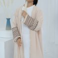 thumbnail image 4 of DuoJiaJ Robe Longue Abaya Dubai Turque Moyen Brodée à Franges pour Enfants Musulmans Garçons Filles Robe Traditionnelle Taille 3-4 Ans, 4 of 5