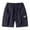Navy, variant on LIIPEE Girl Boy Cargo Shorts Cartoon Printed Elastic Waist Short With Pockets Stylish Weekend Shorts,Navy,1-2 Years