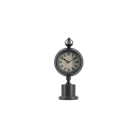 Round Table Clock with Pedestal – Black & White Accent Decor for Living Room Foyer Bedroom Round Table Clock with Pedestal – Black & White Accent Decor for Living Room Foyer Bedroom