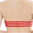 thumbnail image 4 of GaThRRgYP Bras for Women GaThRRgYP Women's One-Piece Bra Everyday Underwear Strapless Lace Drawstring Bandeau, 4 of 9