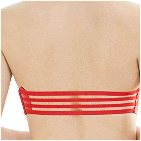 

Henpk Clearance Bras for Women Women S One-Piece Bra Everyday Underwear Strapless Lace Drawstring Bandeau