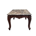 thumbnail image 5 of ACME Nayla Marble Rectangular Coffee Table with Floral Legs in Cherry, 5 of 5