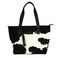 thumbnail image 2 of Genuine leather hair on cowhide women's Tote bag, 2 of 11