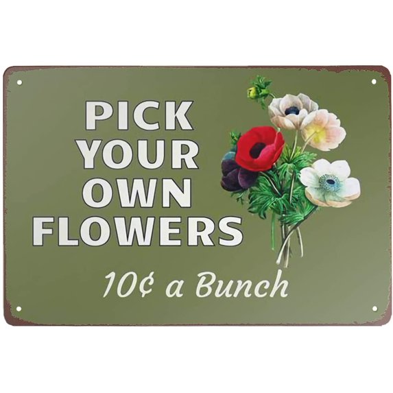 Metal Sign Flower Market tin Signs Vintage bar Coffee Shop Kitchen shajing Garden Home Wall Decoration Sunflowers tin Sign 8x12 inch