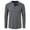 Gray, variant on snilers Sweatshirts for Men Button Down Henley Pullover Solid Color Long Sleeve T-Shirt Slim Fit Fall Workout Casual Blouses