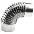 1X 50100Mm 90° Flue Elbow Pipe Chimney Liner Bend Multi Flue Stove