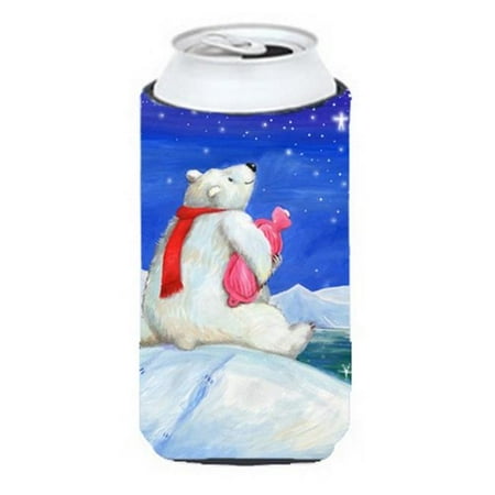 

Polar Bear with Hot Water Bottle Tall Boy Can cooler Hugger