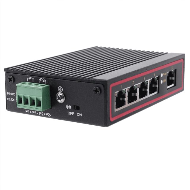 5X 5-Port RJ45 10/100M Ethernet Desktop Switch Hubs Network Laptop DIN Rail Type