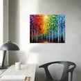 thumbnail image 3 of JRXY Abstract Colorful Tree of Life Painting Canvas Wall Art Big Tree Branches Picture Poster Prints for Living Room Home Decor Wrapped Ready to Hang 20x16in, 3 of 4