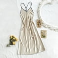 thumbnail image 7 of XuJwPNcy Satin Nightgowns for Women Sleeveless Spaghetti Strap Sleep Dress V Neck Long Nightwear Summer Comfy Sleepwear, 7 of 7