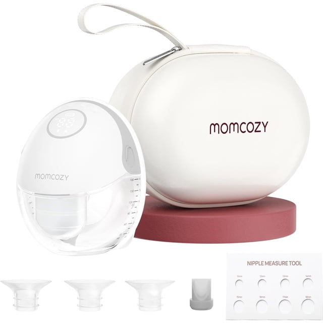 Momcozy Extractor de Leche Eléctrico Portátil Mobile Style | M6, Extractor de Leche Manos Libres Batería Recargable, 1 Paquete Gris