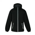 thumbnail image 4 of Lovskoo Men's and Women's Rain Jacket Active Fleece Lined Casual Waterproof Windbreaker Winter Sports Hiking Clothes Outdoor Hooded Coat Black, 4 of 5