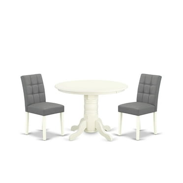 East West Furniture 3 Piece Kitchen Table Set