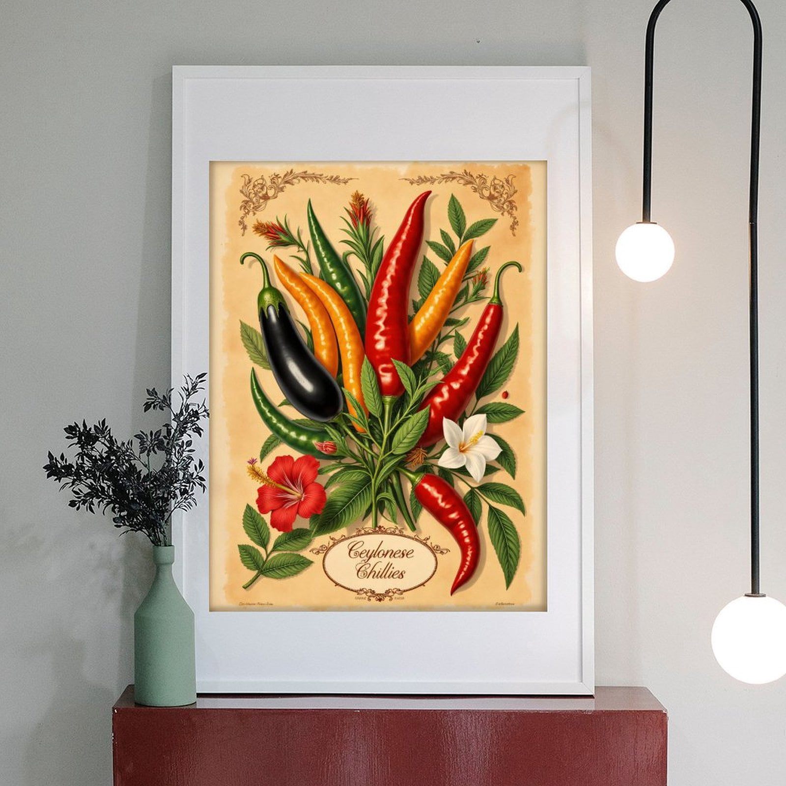 Diamond Art Kit for Adults, Vibrant Tropical Peppers Art Print Diamond Painting for Adults Beginners, DIY Diamond Art Painting Kits, 5D Diamond Painting Crafts for Home Decor 12x16 Frameless