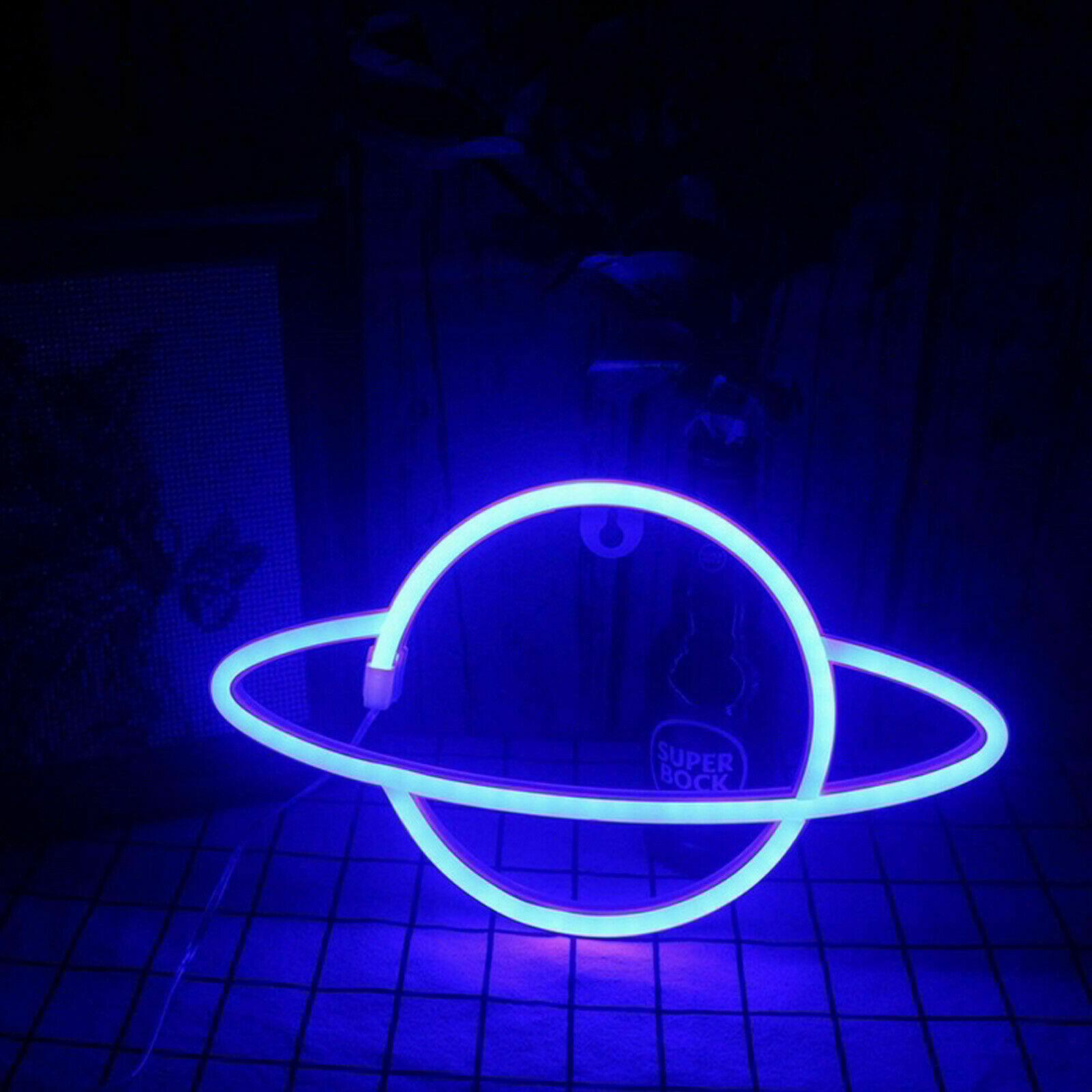 42 OR 25 CM  LARGE DECOR LED NEON INDOOR NIGHT LIGHT AA BATTERY OPERATED 