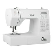 Uten Electric Sewing Machine with 200 Unique Built-in Stitches, Portable Sewing Machine with LCD Display for Home DIY & Crafting, Includes Free Arm, Foot Pedal, 5 Quick-Change Presser Feet
