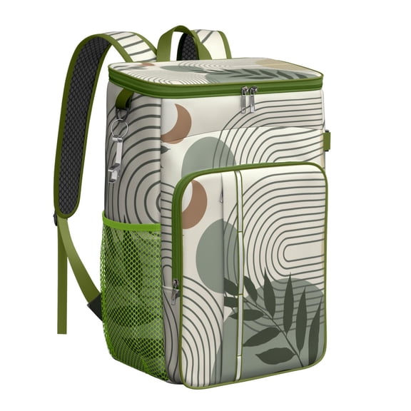 Floral Cooler Backpack - 20L Insulated Leakproof Bag, Aesthetic Room Decor for Outdoor Adventures