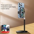 thumbnail image 5 of 3 Gear Adjustable Cooling Systems Back Clip Mute Heatsink Double Cooling Fan with Digital Display Stand, 5 of 9