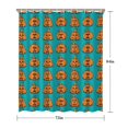 thumbnail image 5 of Halloween Pumpkin Pattern Shower Curtain 72"x84" ,Bathroom Decorative Shower Curtains Set with 12 Hooks,Modern Waterproof Washable Shower Curtain, 5 of 6