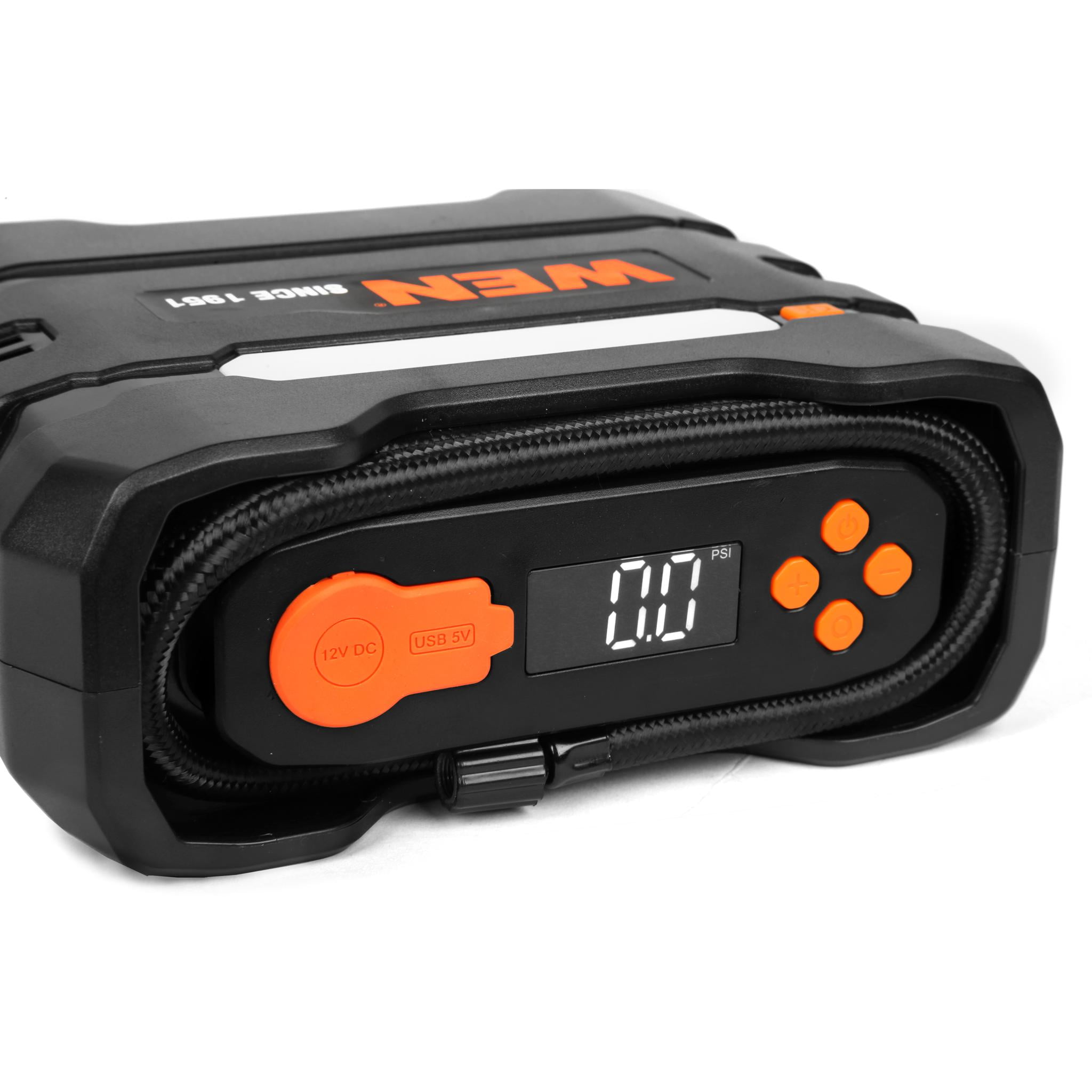 WEN 12V 90 PSI 0.8 CFM Portable Air Compressor, Tire Inflator