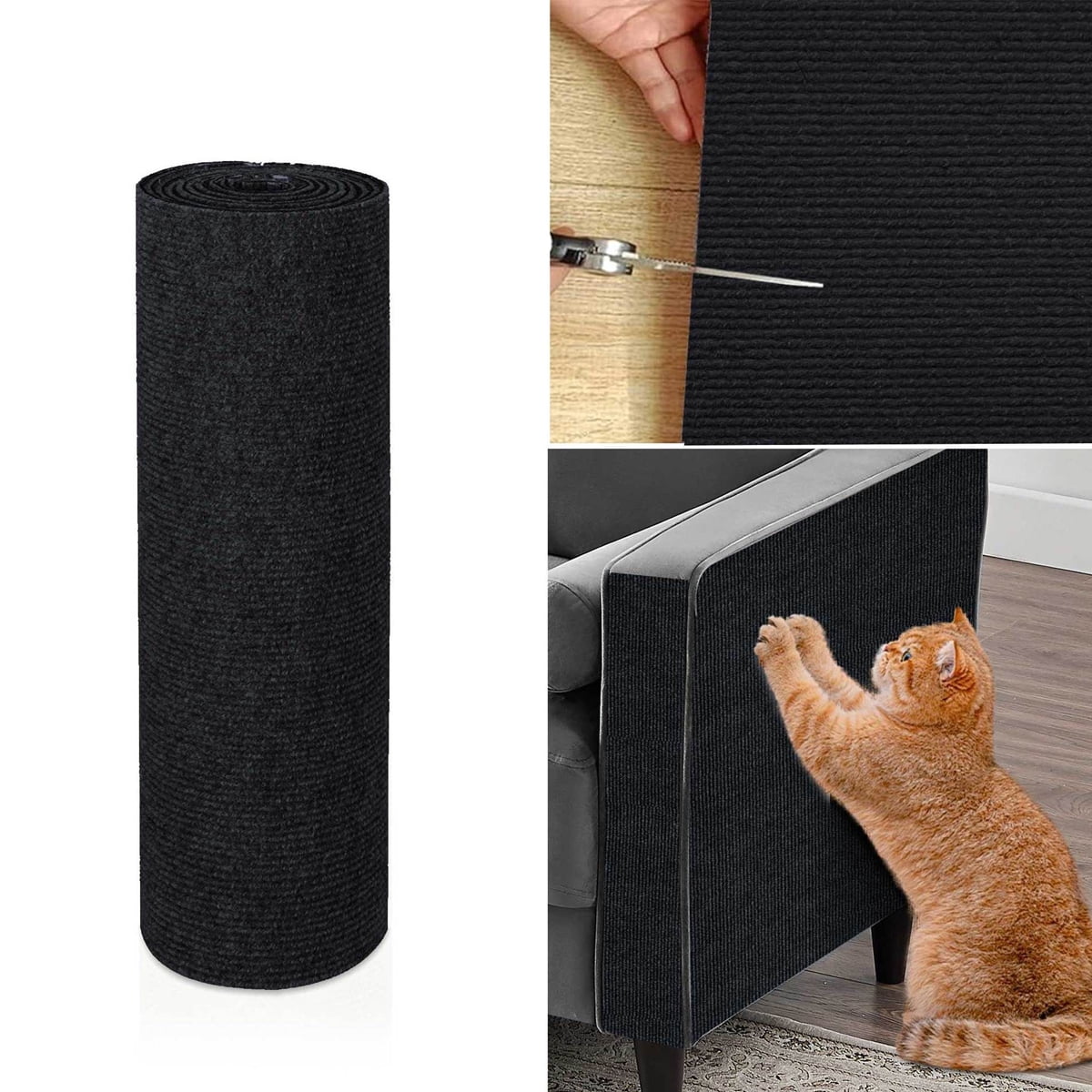 Cat Scratching Post Canapé,Protection canape Chat Tapis，Protection Canape Chat Anti Griffe Griffoir Chat