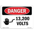 thumbnail image 1 of SignMission OS-DS-A-1218-L-1006 12 x 18 Po Signe de Danger OSHA - 13200V, 1 of 1