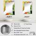 thumbnail image 4 of Designart "Watermelon Pattern in Green and Yellow V" Melon Oversized Wall Mirror - Traditional Food Office Mirror Wall Decor - Multiple Color Options, 4 of 6