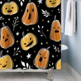 thumbnail image 5 of Tchckioa Halloween Pumpkins Shower Curtain,72x72 Inch Waterproof Hooks Bath Curtain for Bathroom, 5 of 6
