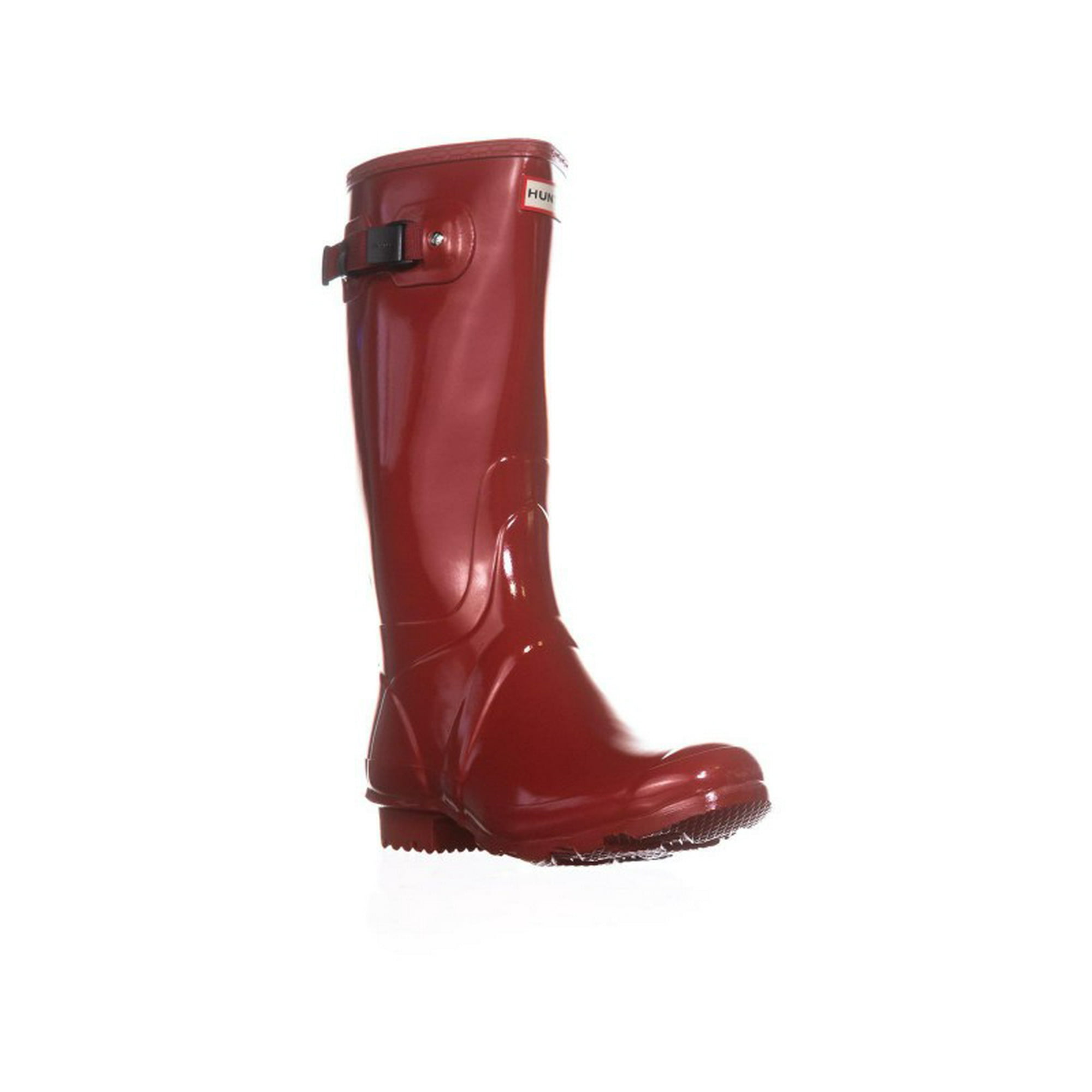 Hunter Original Tall Gloss Rain Boots Military Red Walmart