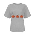 thumbnail image 5 of Godom Halloween Shirts for Women Halloween Ghost T-Shirts Pumpkin Graphic Shirt Short Sleeve Tops, 5 of 6