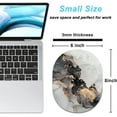 thumbnail image 2 of ERDS-Small Mouse Pad 6 x 8 Inch, Takes up Wrist and Mouse Space, Waterproof Compact Mini Mouse Mat for Laptop Computer Wireless Mouse Keyboard Home Office Travel,Gray Gold Marble, 2 of 4