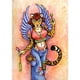 thumbnail image 1 of Pintura con taladro de diamante (DE5753) Kit de arte completo 5D Cuadro redondo DIY Leopardo con alas 40x50cm FLhrweasw Nuevo, 1 of 1