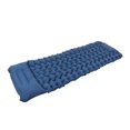 thumbnail image 4 of Colchoneta inflable para dormir, diseño ergonómico, con bolsa de almacenamiento para oficina, camping al aire libre, color azul marino., 4 of 14