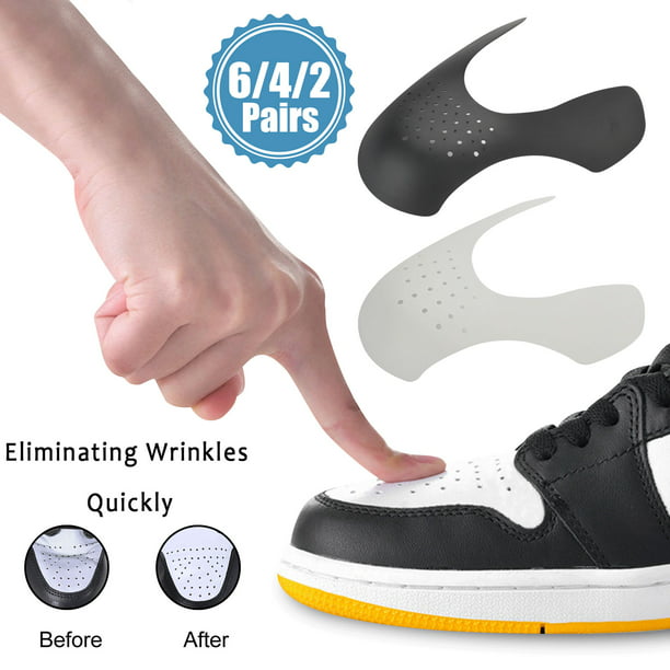 TSV 6 4 2 Pairs Anti Wrinkle Crease Protectors Shoes Shoes Shield Toe 