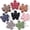 B：Khaki, Green, Orange, Dark blue,Red, Black, Pink, Dark purple, variant on Flower Hair Clips 8PCS Hair Claw Clips Nonslip Large Claw Clips Strong Hold Durable for Women Thick Hair, Big Hair Clips for Women Thin Hair 8 Colors