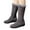 Grey, variant on harmtty 1 Pair Snow Boots Side Zipper Closure Middle Tube Thickened Fleece Non-Slip Keep Warm Flat Bottom Winter Warm Plush Long Boots Outdoor Use foot warmers for feet Black