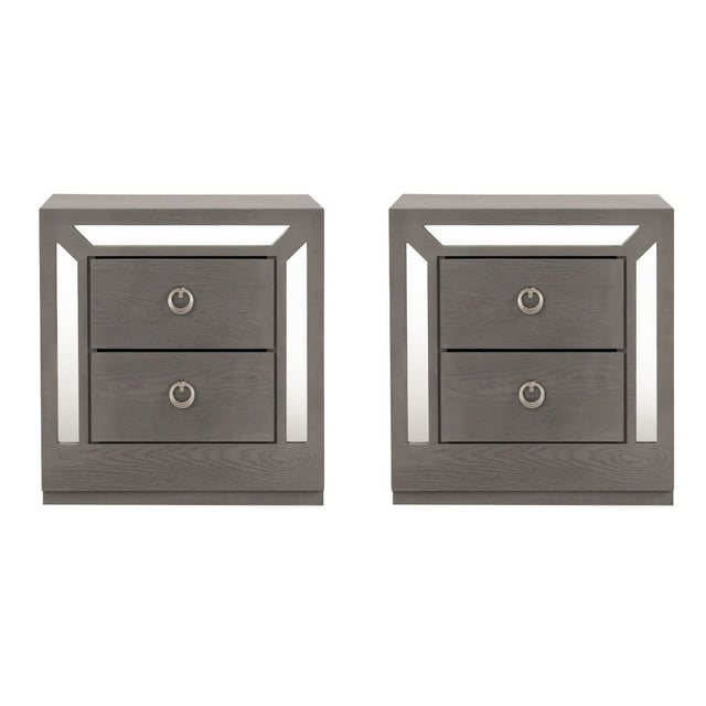 Set de 2 Buros Emilia Gris - Kessa Muebles