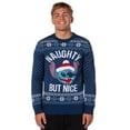 thumbnail image 4 of Disney Lilo And Stich Men's Naughty But Nice Ugly Christmas Holiday Knit Sweater Pullover, 4 of 6