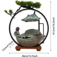 thumbnail image 2 of Small Indoor Water Fountain Decoration,Desktop Fountain Meditation Fountain,with Atomizer,and LED Lights,Mini Waterfall Fountain, 2 of 8