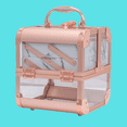 thumbnail image 4 of Impressions Vanity Savvy SlayCube Makeup Travel Case, Makeup Organizer with Mirror (Rose Gold Clear White Marble), 4 of 4
