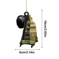 thumbnail image 2 of Wosthever Colgante de bombero de acrílico personalizado para árbol de Navidad, adorno para el hogar, decoraciones de ambiente Kits de decoración para fiestas No. 4 Wosthever HA043235-05, 2 of 6